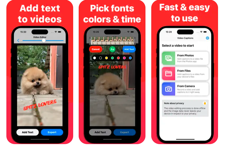 Video Captions – Text on video ipa